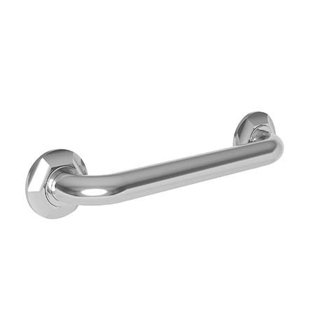NEWPORT BRASS 15" L, Two Post, Solid Brass, 12" Grab Bar in Polished Chrome, Polished Chrome 1200-3912/26